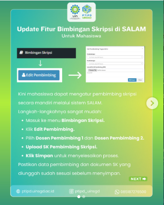 Update Fitur Bimbingan Skripsi di SALAM – Untuk Mahasiswa